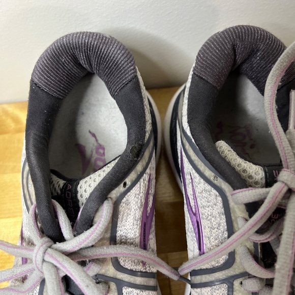 WOMEN'S Brooks Adrenaline GTS XX 20 Gray Purple Running Shoes Cushion Size 8 - Picture 14 of 16